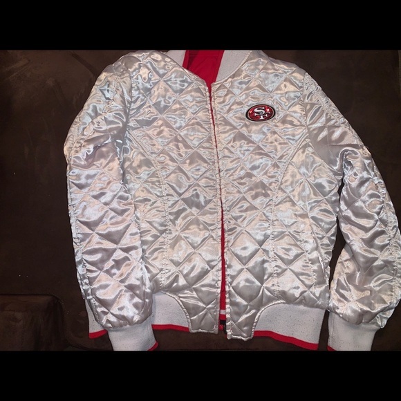 Vintage Wmns 49er Quilted Bomber - Picture 6 of 6
